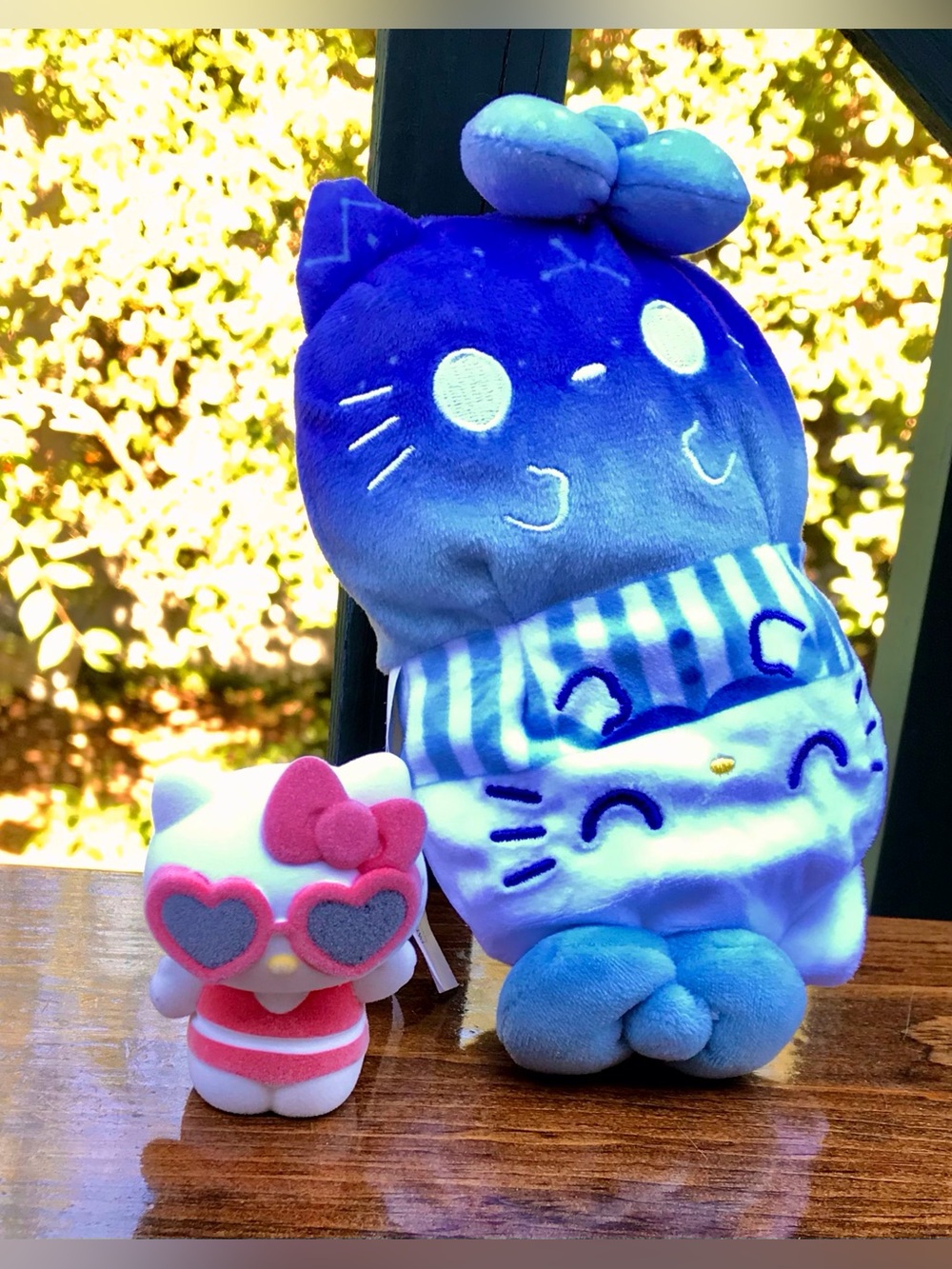 Sanrio Hello Kitty Flocked Figure Doll Teeturtle X Hello Kitty Plush Stuffed Toy